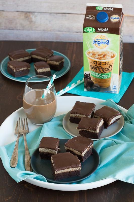 Brownies Stratificati Mocha Mousse - brownies perfettamente stratificati con mousse al mocha e ganache al cioccolato!