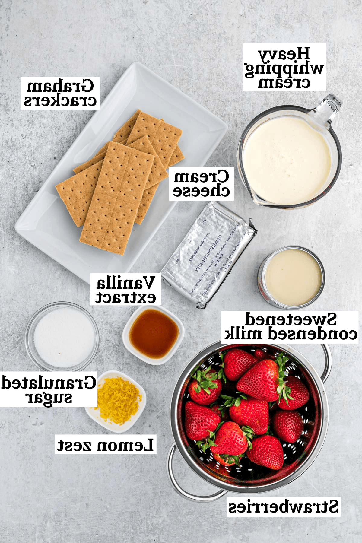 Migliore Gelato al Cheesecake alla Fragola 3 Ingredienti per il gelato cheesecake alle fragole etichettati