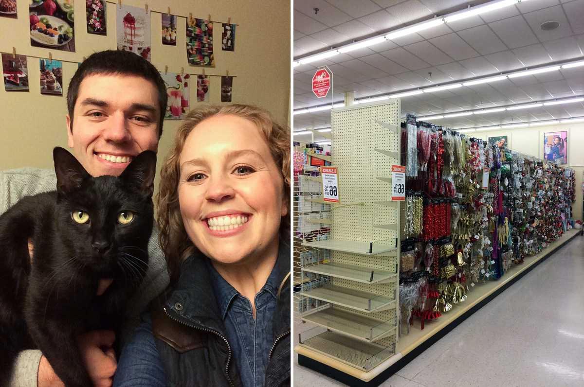 Acquisti da Hobby Lobby e foto di Capodanno con il gatto Salsa
