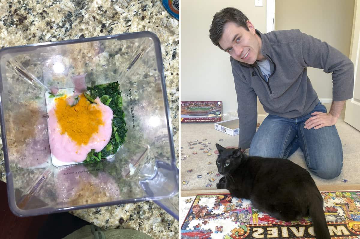Puzzle durante la convalescenza e smoothie alla curcuma
