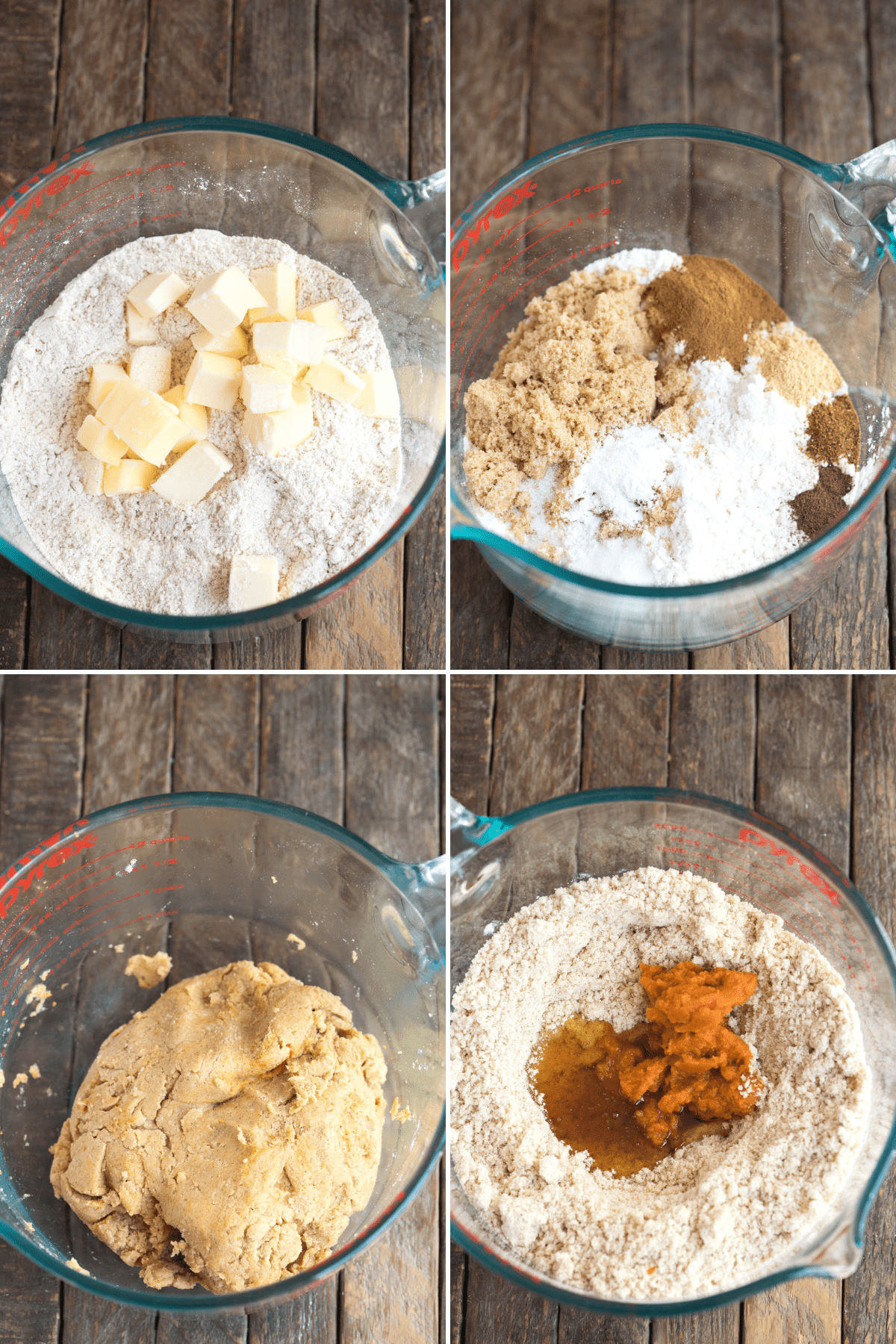 Biscotti Graham alla Zucca 4 Come fare i biscotti Graham alla zucca con il collage degli ingredienti
