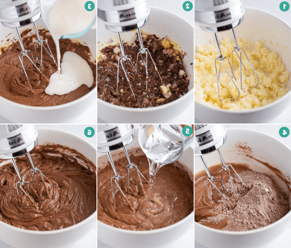 Cupcakes al cioccolato 5 Immagine collage su come fare cupcake al cioccolato