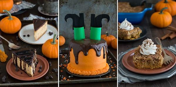 Cupcakes Ragno di Zucca e Noci 8 Ricette di Halloween da yuroc.com - Torta di zucca, Torta strega sciolta, Cheesecake al cioccolato e zucca