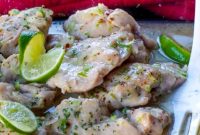 Sticky Honey Lime Chicken Thighs