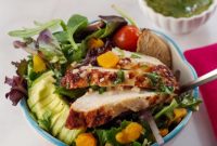 Fiery Cajun Mango Chicken Salad