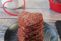 Healthy Red Velvet Pancakes with Luscious Chocolate Cream Cheese Butter
