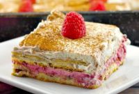 Decadent Raspberry Mocha Cinnamon Roll Lasagna