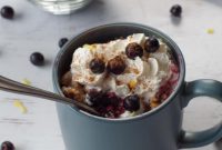 Cozy Saskatoon Berry Mug Crisp
