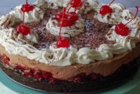 Easy No-Bake Black Forest Cheesecake