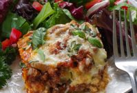 Savory Zucchini Beef Lasagna