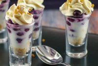 Saskatoon Berry Tiramisu Shooters