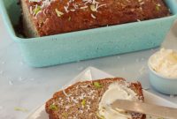 Healthy Tropical Banana Bread with Zesty Lime Drizzle