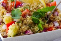 Zesty Mediterranean Vegan Quinoa Bowl