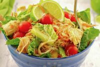 Vibrant Thai Chicken Noodle Salad