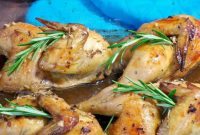 Rosemary Wine Glazed Cornish Hens