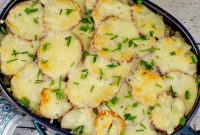 Hearty Beef Potato and Spinach Casserole