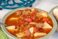 Homestyle Hamburger Potato Soup