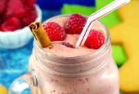 Festive Raspberry Gingerbread Smoothie