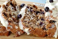 Saskatoon Berry Loaf, Glazed with Golden Brown Butter