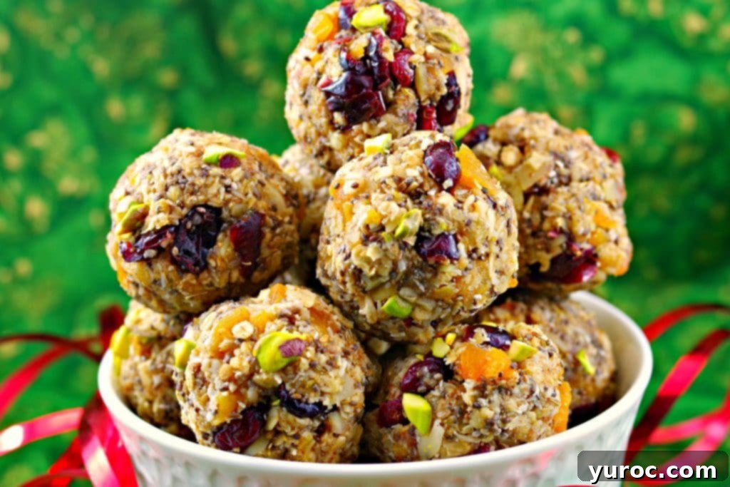 Festive no-bake energy bites for healthy post-holiday snacking
