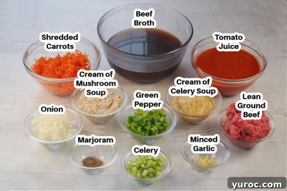 Award-winning Shredded Carrot Chowder 2 ingredients in carrot chowder in glass bowls, labelled