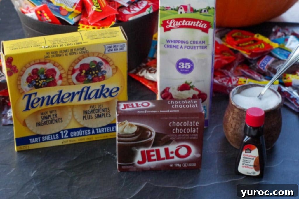 Halloween Candy Remix Tarts 4 ingredients in leftover Halloween candy tarts