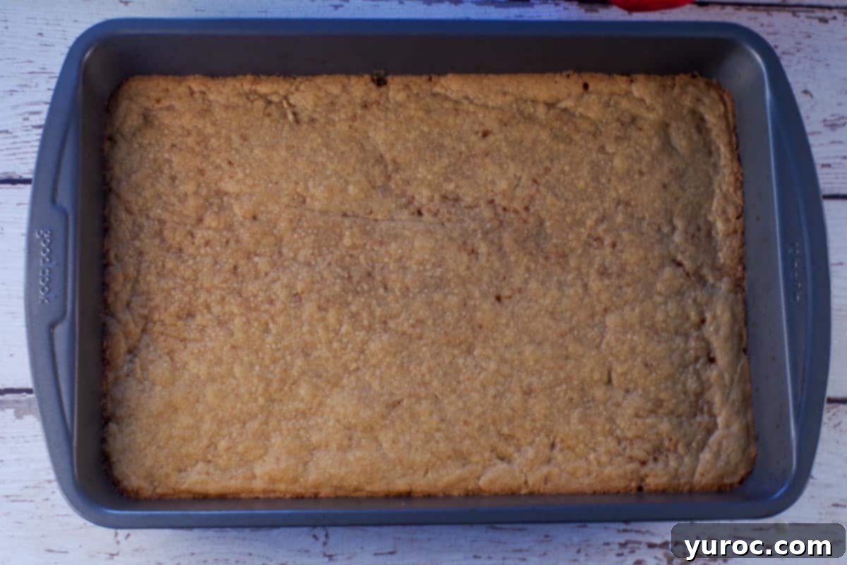 Cooked base removed from the oven.