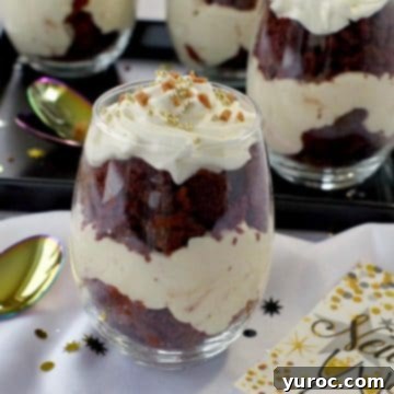 An elegantly layered Mini Trifle, ready to delight with its sweet indulgence.