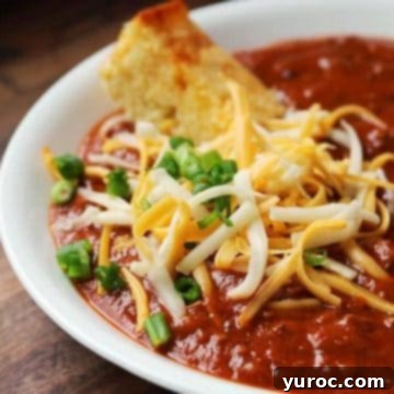 11 Legendary Chili Recipes 10 Pickleball Chili in a white bowl