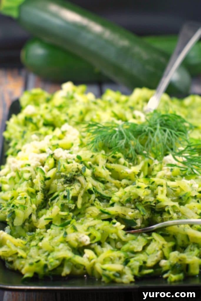 45 Effortless Tips for Boosting Your Produce Intake 15 Shredded Zucchini & Feta Saute | healthy - Foodmeanderings.com
