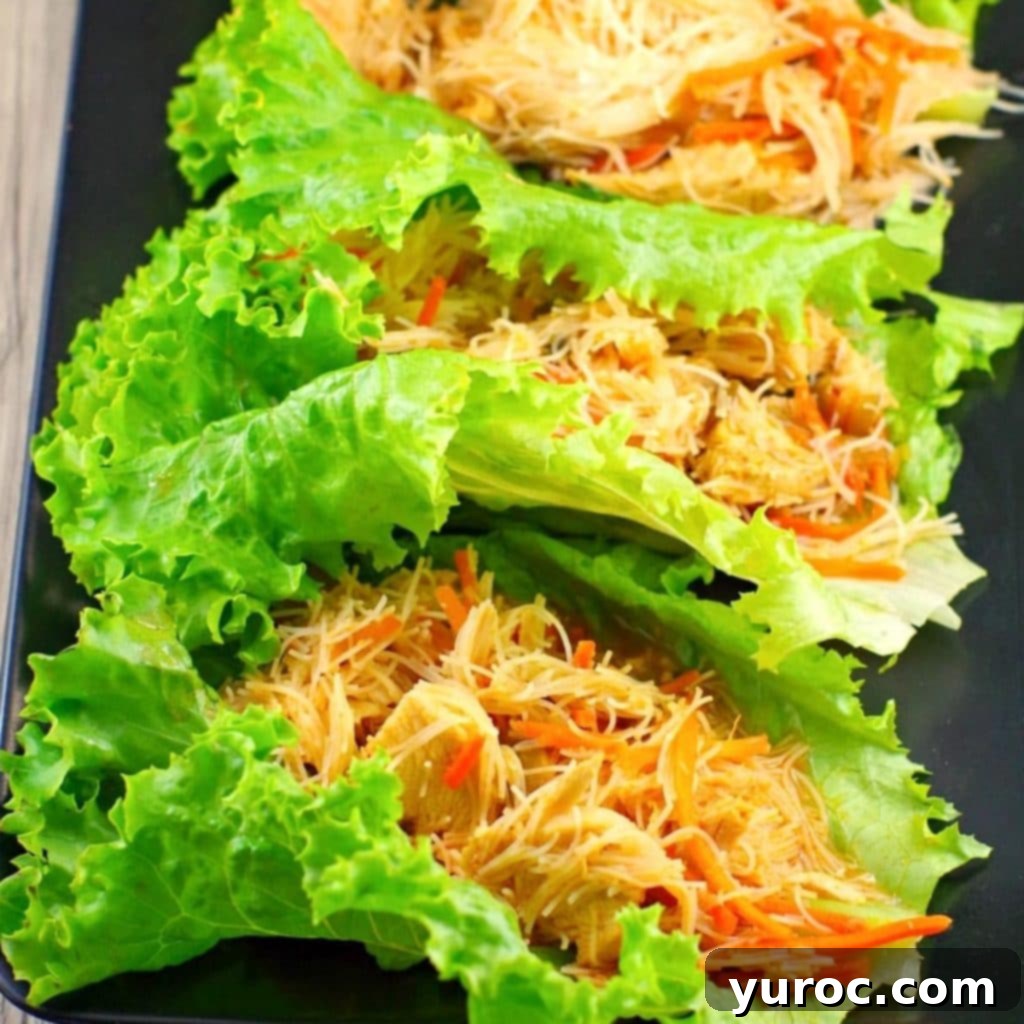 45 Effortless Tips for Boosting Your Produce Intake 17 3 honey sriracha chicken lettuce wraps on a black platter
