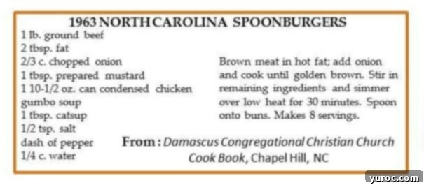 Guilt-Free Turkey Sloppy Joes 5 Recipe for North Carolina Spoonburgers written on recipe card