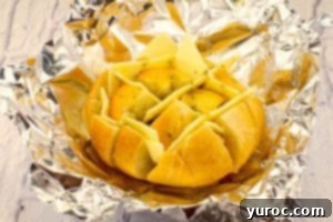 pull apart being made, sitting on foil