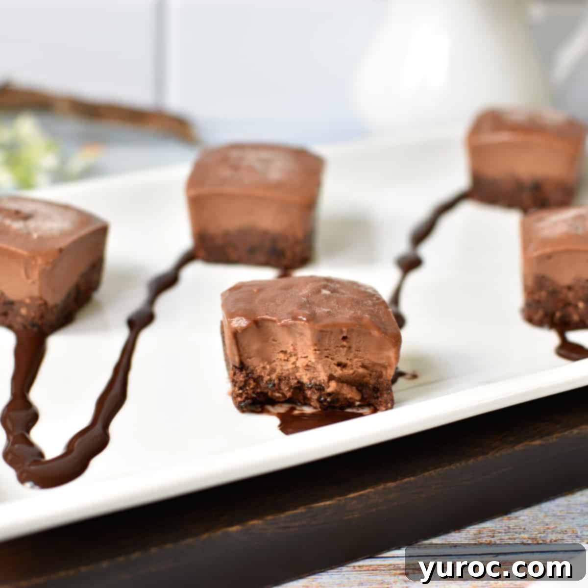 A satisfying healthy chocolate snack, perfectly portioned for a guilt-free indulgence.
