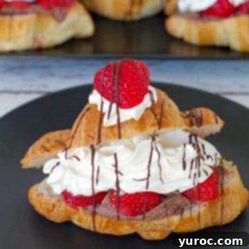 15 Easy No Bake Potluck Desserts 16 Strawberry eclair on a black plate