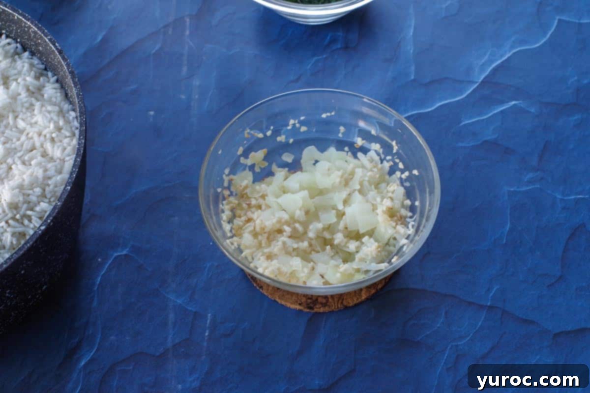 onion and garlic cooked in microwave