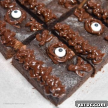 hocus pocus spellbook brownies on a white surface