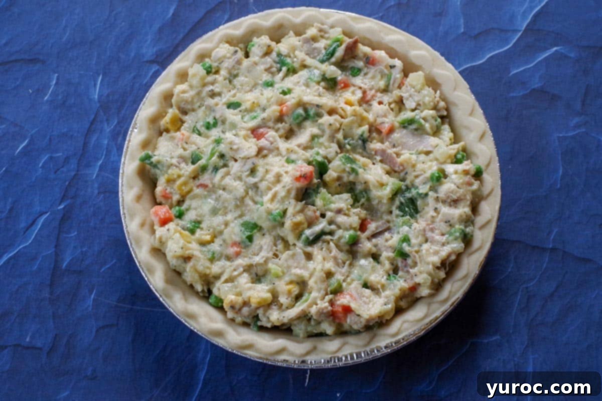 Bottom pie crust pricked with a fork, ready for filling