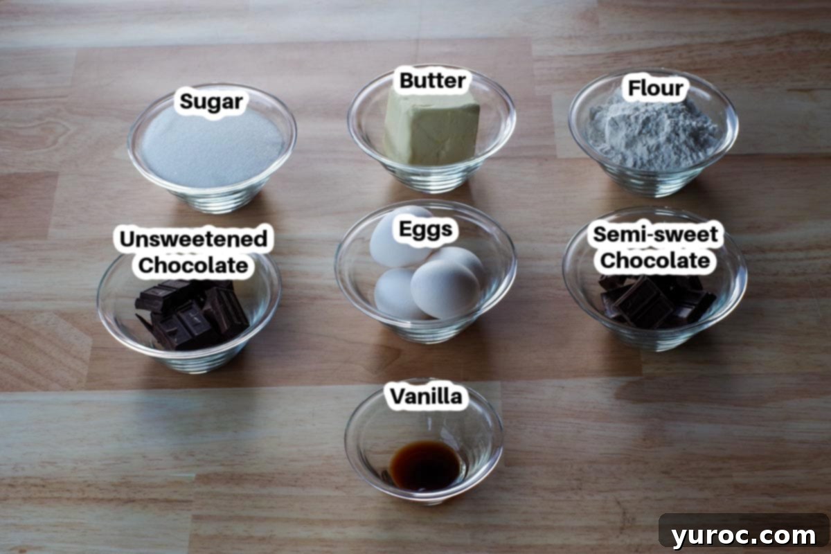 Chocolate Obsession Squares 3 ingredients in chocoholic chocolate squares in glass bowls, labelled