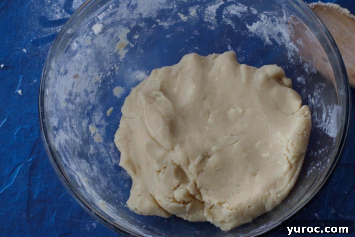cookie dough in a glass bowl