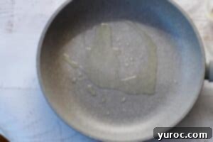 oil added to skillet