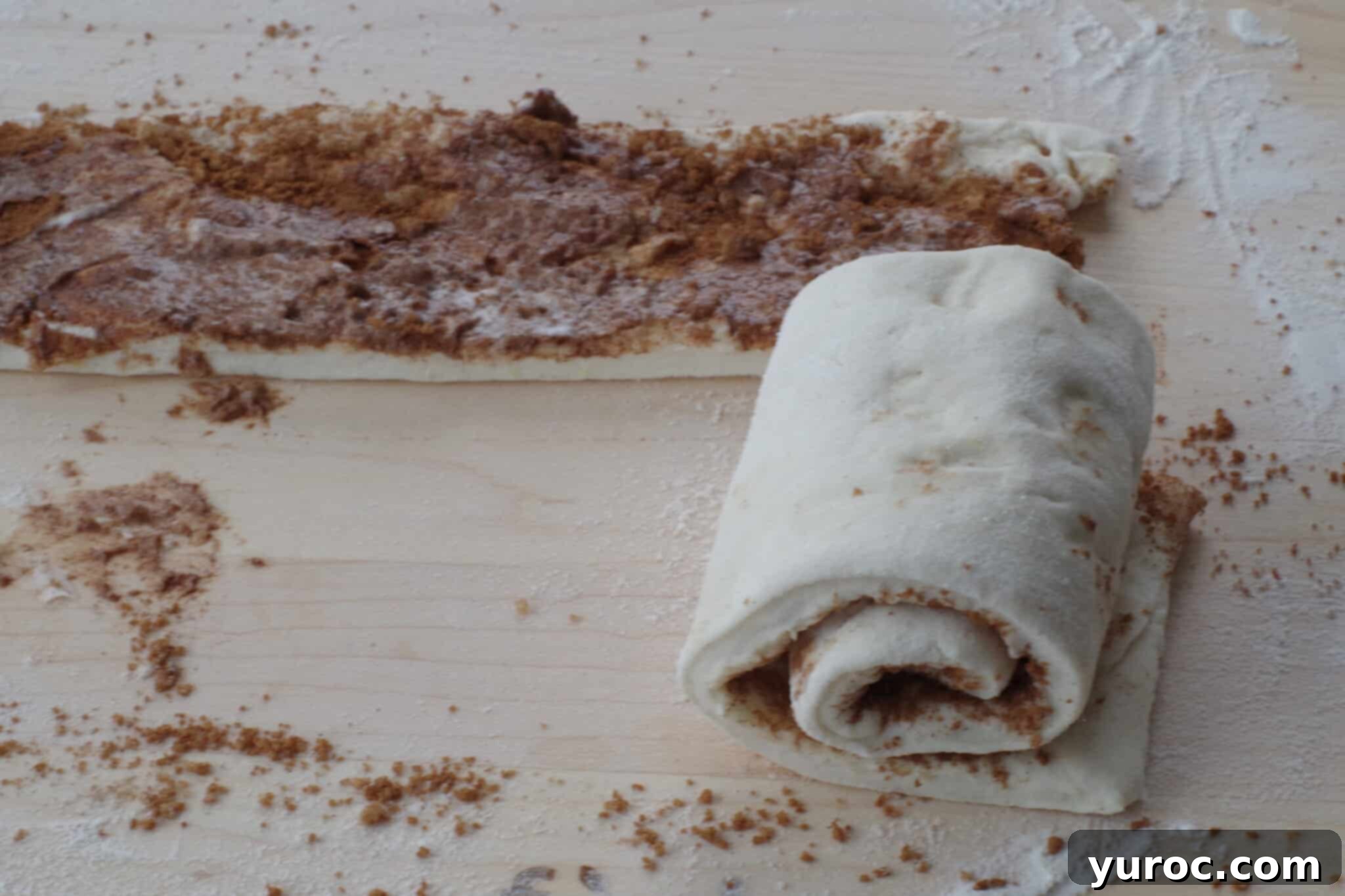 Healthy Cinnamon Swirl Mug Treat 12 one strip of dough rolled all the way up