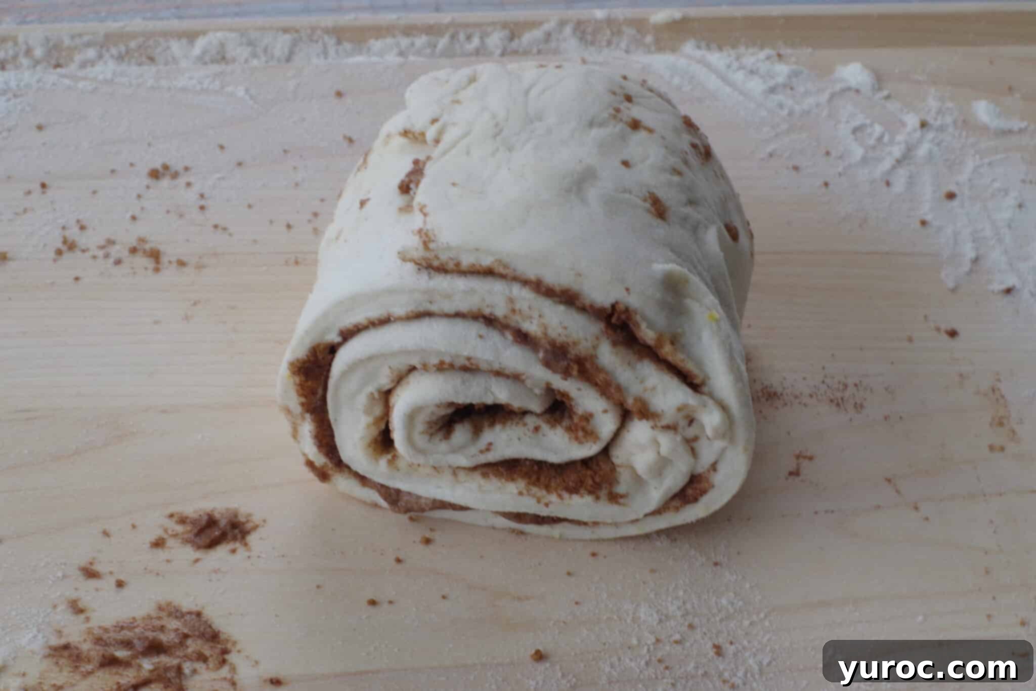 Healthy Cinnamon Swirl Mug Treat 14 2 strips of dough rolled all the way up
