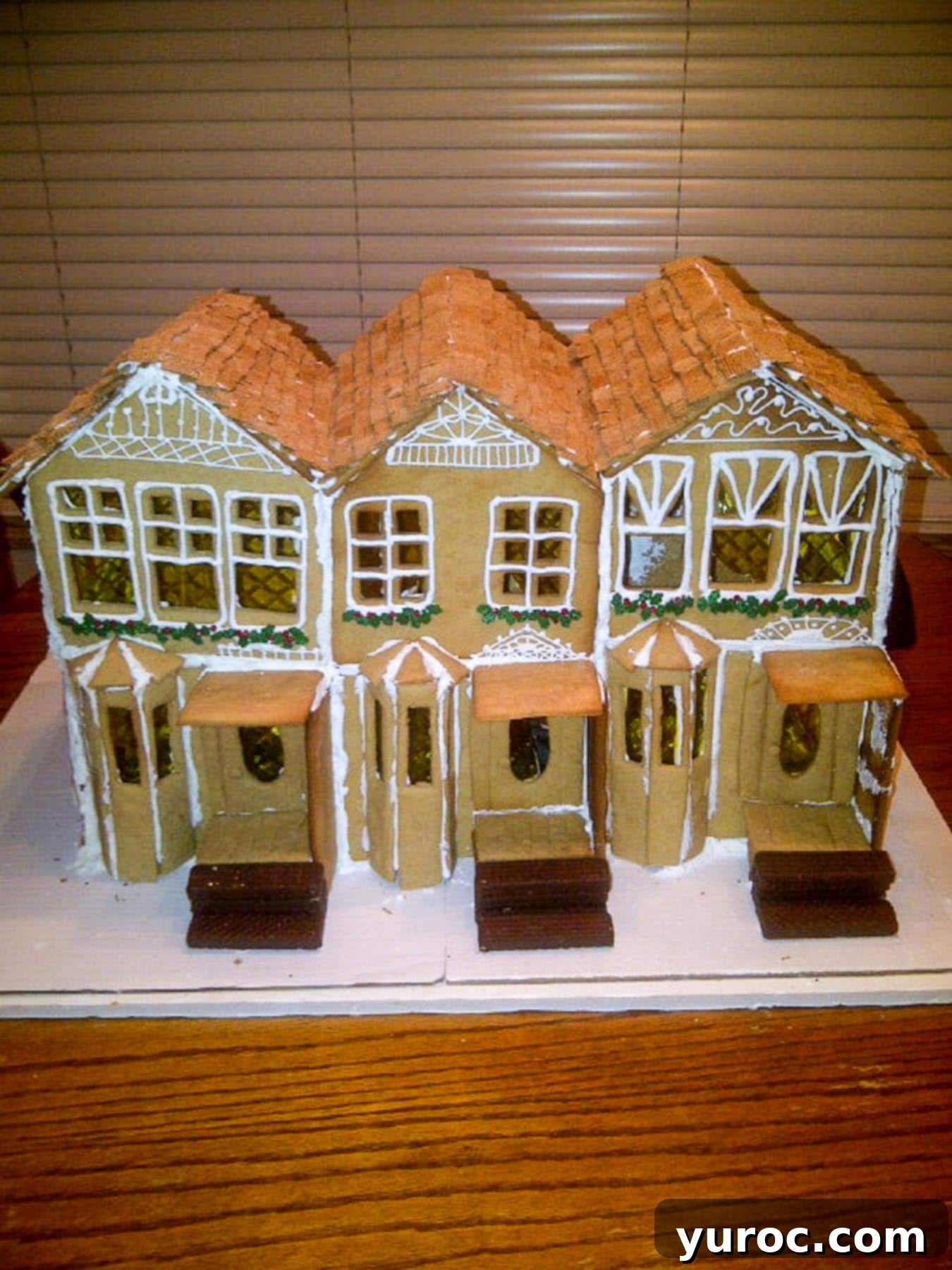 unfinished large gingerbread house