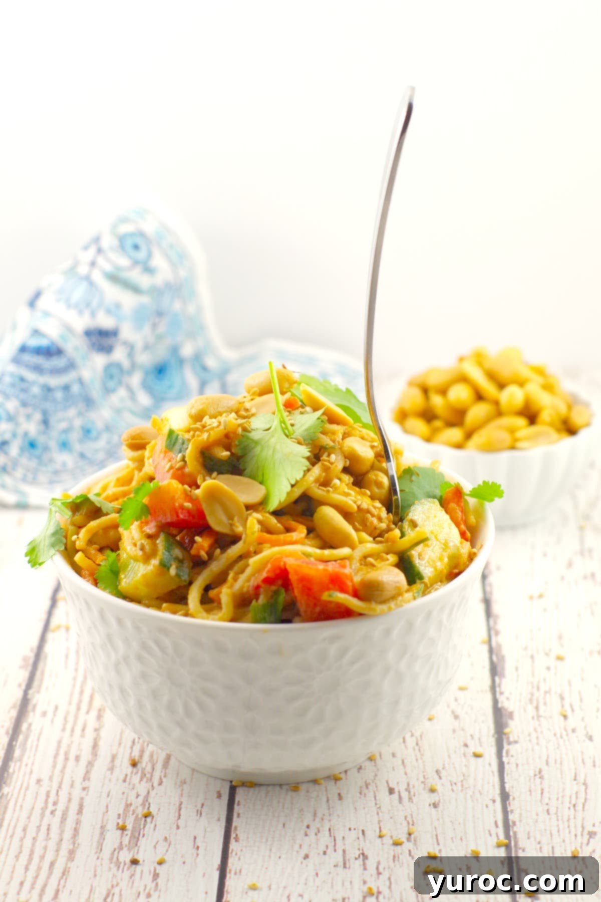 Spicy Vegan Peanut Pasta Salad