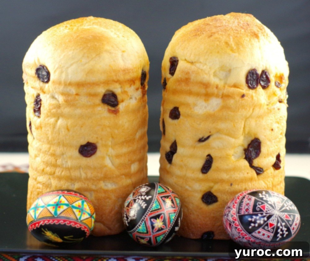 Bread Machine Ukrainian Easter Babka 3 Freshly baked Ukrainian Babka on a traditional cloth.