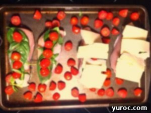 Caprese Sheet Pan Chicken Breast | #chickenbreastrecipe, #ovenbakechicken