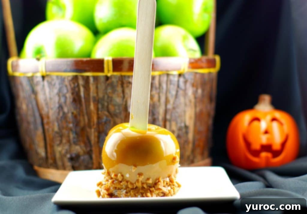 Homemade Salted Toffee Caramel Apples | history - Foodmeandering.com