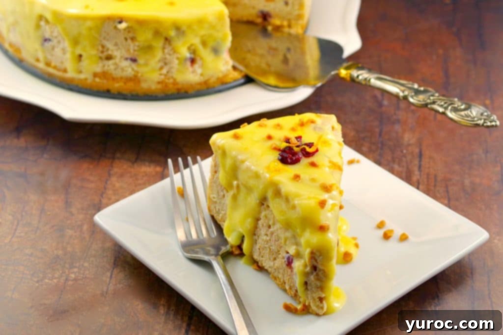Cranberry Bread Pudding Cheesecake Fusion 2 Cranberry Bread Pudding Cheesecake | holiday cheesecake - foodmeanderings.com