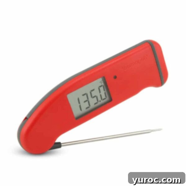 Cranberry Bread Pudding Cheesecake Fusion 4 and orange Thermapen - Mk4 thermometer